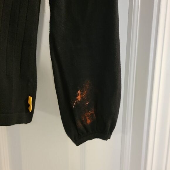 Lole Shirred Mock Neck Sweater black medium (flawed) - Picture 6 of 6